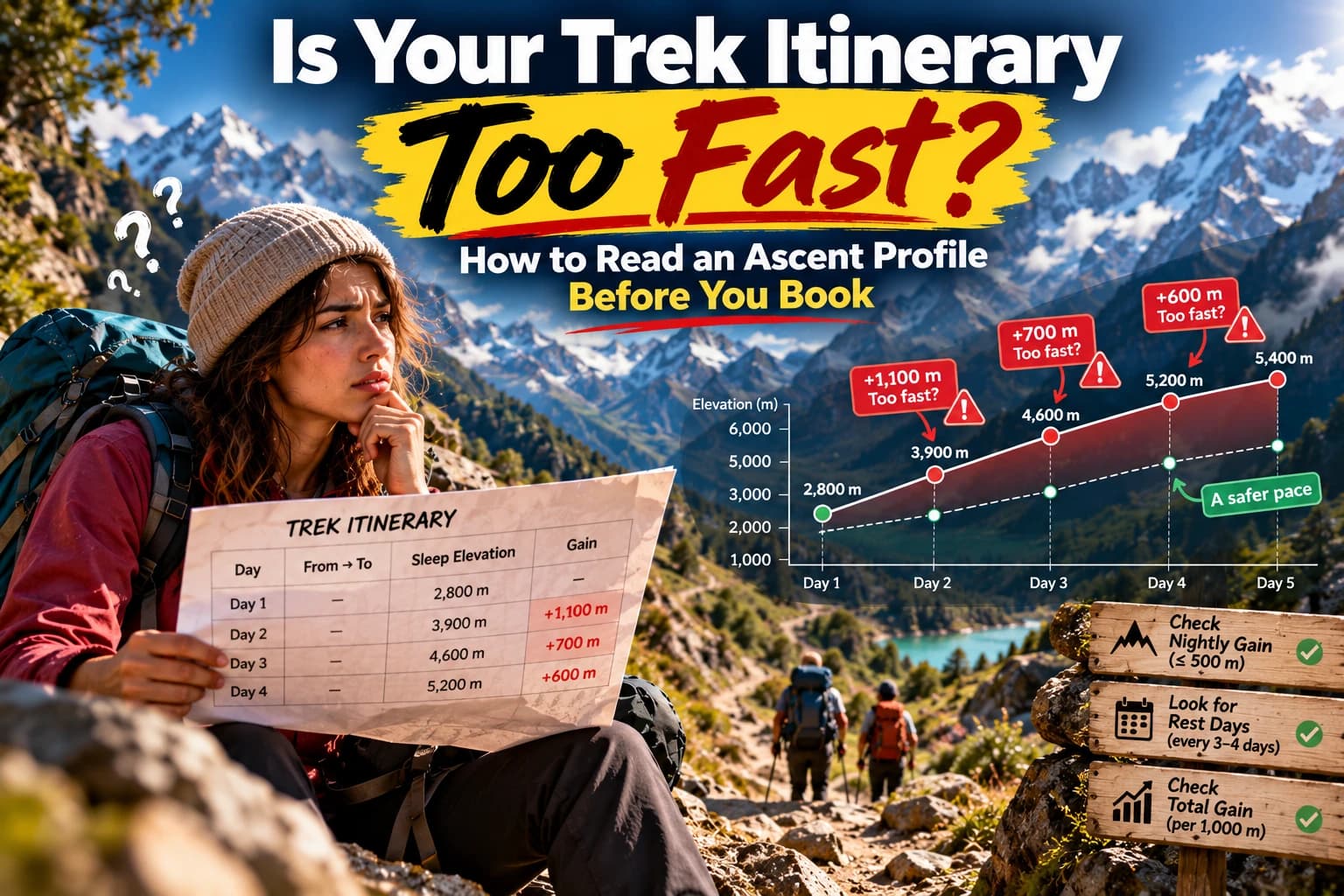 Is Your Trek Itinerary Too Fast? How to Read an Ascent Profile Before You Book